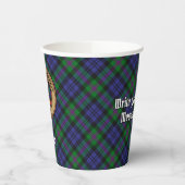 Clan Baird Wappen über Tartan Pappbecher (Links)