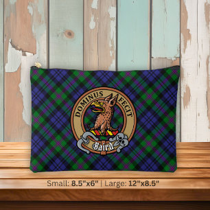 Clan Baird-Wappen über Tartan Zubehörtasche