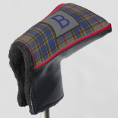 Clan Balfour Kariert Mit Monogramm Golf Headcover (3/4 Vorderseite)