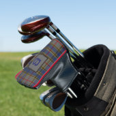 Clan Balfour Kariert Mit Monogramm Golf Headcover (In Situ)