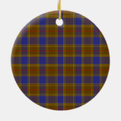 Clan Balfour Modernes Abzeichen Tartan Kariert Keramik Ornament (Hinten)