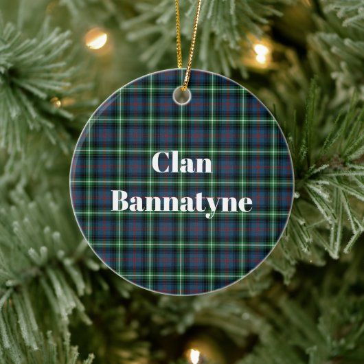 Clan Bannatyne Tartan Keramik Ornament (Baum)