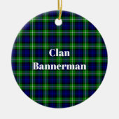 Clan Bannerman Tartan Keramik Ornament (Vorne)