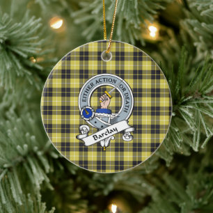Clan Barclay Abzeichen Tartan Kariert Keramik Ornament