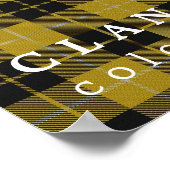 Clan Barclay Colors of Scotland Tartan Poster (Ecke)