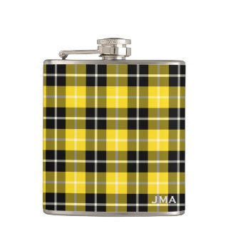 Clan Barclay Dress Tartan Mit Monogramm Flachmann