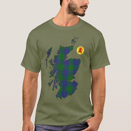 Clan Barclay [EDIT] Tartan Karte T-Shirt (Vorderseite)