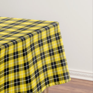 Clan Barclay gelber und schwarzer schottischer Tischdecke