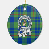 Clan Barclay Jagd Altes Abzeichen Tartan Kariert Keramik Ornament (Links)
