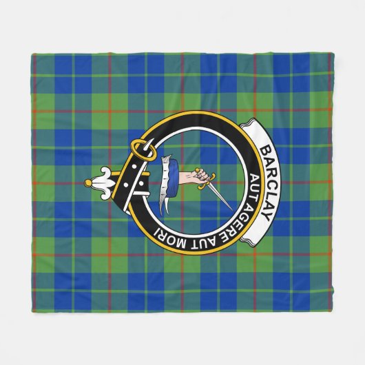 Clan Barclay Jagd Ancient Tartan Kariert Fleecedecke (Vorderseite (Horizontal))
