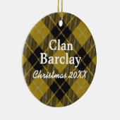 Clan Barclay Scottish Dress Tartan Keramikornament (Rechts)