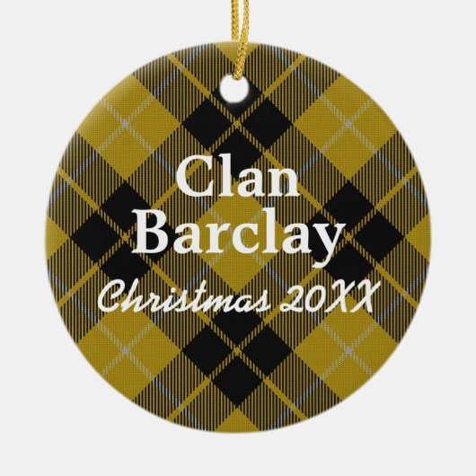 Clan Barclay Scottish Dress Tartan Keramikornament (Vorne)