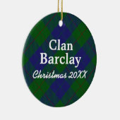 Clan Barclay Scottish Hunting Tartan Keramik Ornament (Rechts)