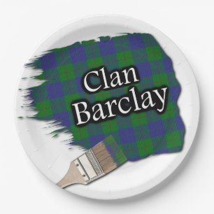 Clan Barclay Scottish Tartan Paint Brush Pappteller