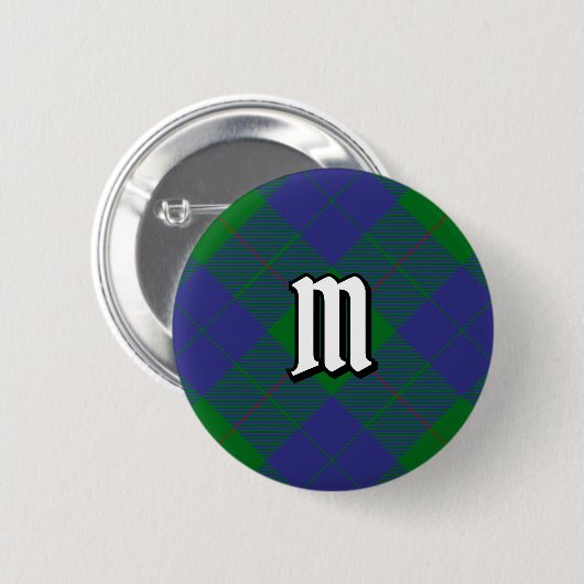 Clan Barclay Tartan Button (Vorne & Hinten)