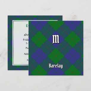 Clan Barclay Tartan Einladung