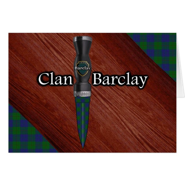 Clan Barclay Tartan Sgian Dubh Blade (Vorderseite (Horizontal))