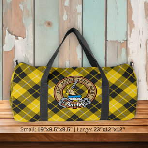 Clan Barclay-Wappen über Dress Tartan Duffle Bag