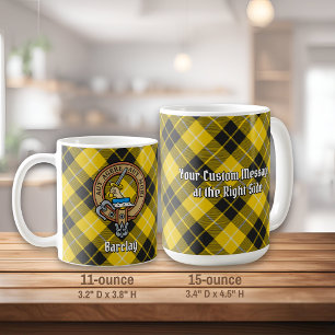 Clan Barclay-Wappen über Dress-Tartan Kaffeetasse