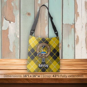 Clan Barclay-Wappen über Dress-Tartan Tragetaschen Mit Langen Trägern