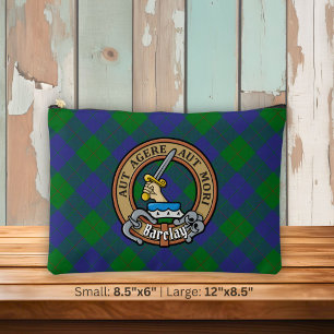 Clan Barclay-Wappen über Tartan Zubehörtasche