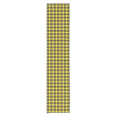 Clan Barclay Yellow und Black Scottish Tartan Kurzer Tischläufer (Vorderseite)