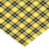 Clan Barclay Yellow und Black Scottish Tartan Kurzer Tischläufer (Ecke)