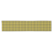 Clan Barclay Yellow und Black Scottish Tartan Kurzer Tischläufer (Horizontal)