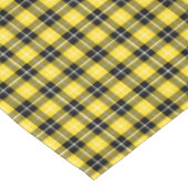 Clan Barclay Yellow und Black Scottish Tartan Tischdecke (Schrägansicht)