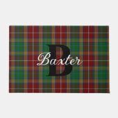Clan Baxter Kariert Mit Monogramm Doormat Fußmatte (Vorderseite)