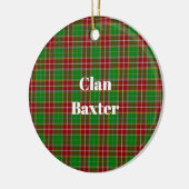 Clan Baxter Modern Tartan Keramik Ornament (Links)