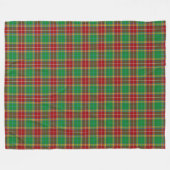 Clan Baxter Tartan Fleecedecke (Vorderseite (Horizontal))