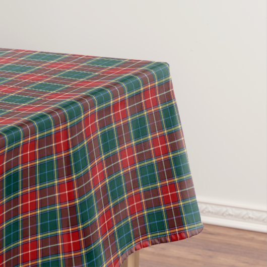 Clan Baxter Tartan Forest Green und Red Kariert Tischdecke (Beispiel)