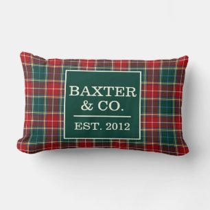 Clan Baxter Tartan Kariert Personalisiert Lendenkissen
