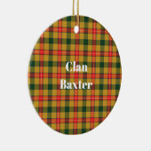 Clan Baxter Tartan Keramik Ornament (Rechts)