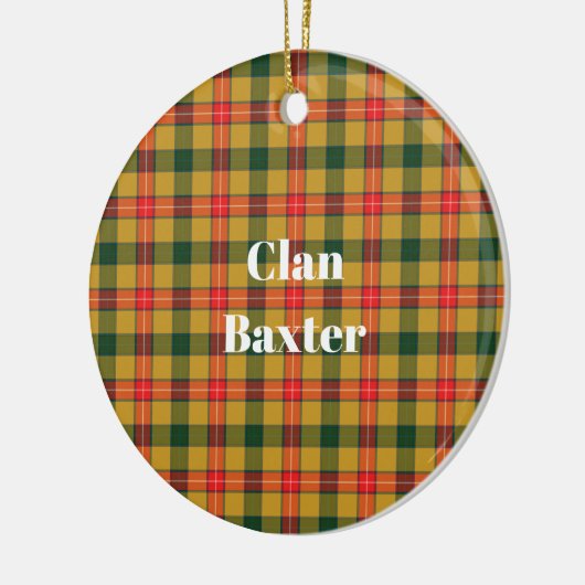 Clan Baxter Tartan Keramik Ornament (Links)