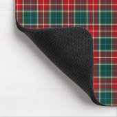 Clan Baxter Tartan Red and Forest Green Kariert Mousepad (Ecke)