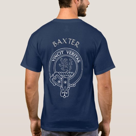 Clan Baxter Wappen T - Shirt (Rückseite)