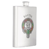 Clan Baxter Wappen & Tartan Flachmann (Rechts)