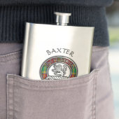 Clan Baxter Wappen & Tartan Flachmann (Beispiel)