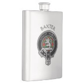 Clan Baxter Wappen & Tartan Flask Flachmann (Rechts)