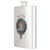 Clan Baxter Wappen & Tartan Flask Flachmann (Links)