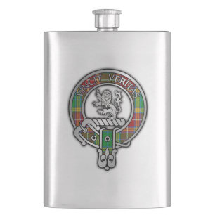 Clan Baxter Wappen & Tartan Flask Flachmann