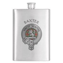 Clan Baxter Wappen & Tartan Flask Flachmann