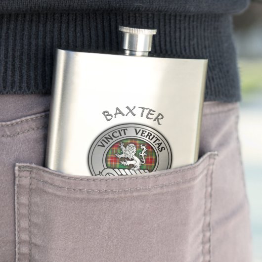 Clan Baxter Wappen & Tartan Flask Flachmann (Beispiel)