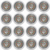 Clan Baxter Wappen & Tartan Knot Aufkleber (Vorderseite)