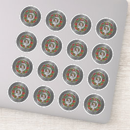 Clan Baxter Wappen & Tartan Knot Aufkleber