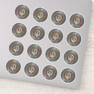 Clan Baxter Wappen & Tartan Knot Aufkleber