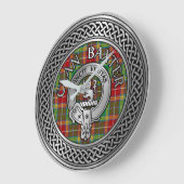 Clan Baxter Wappen & Tartan Knot Große Wanduhr (Winkel)
