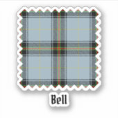 Clan Bell Tartan Aufkleber (Vorderseite)